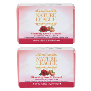 BLOOMING ROSE & ALMOND Natural Handmade Soap 100 gms (Pack of 2)