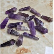 Amethyst & Rose Mini Wands Healing Crystals