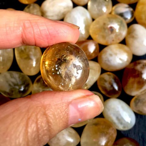 African Citrine Tumbles 15 gms