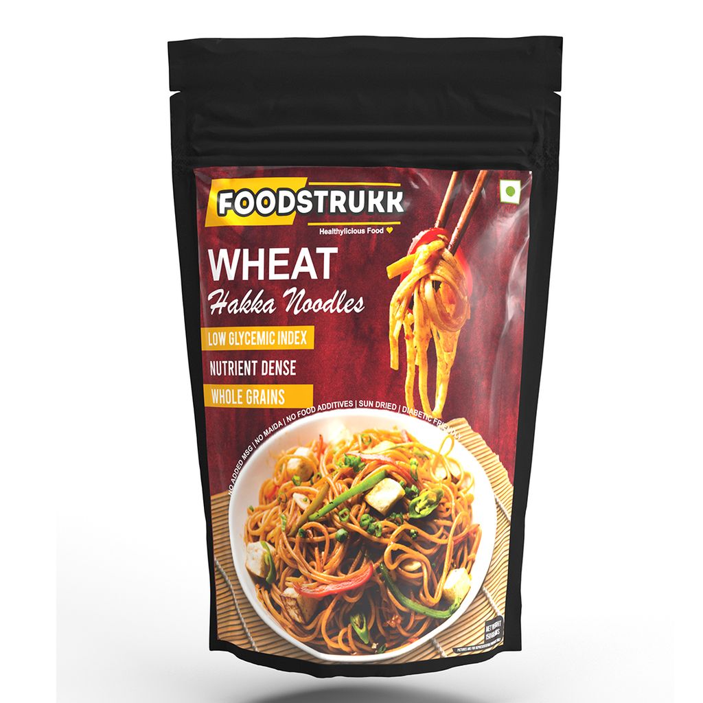 Whole Wheat Hakka Noodles (Pack of 2), 300 gms