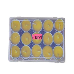 Pure Soy Wax Scented Yellow Tea light Candle (Pack of 30)