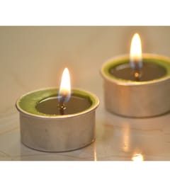 Pure Soy Wax Scented Green Tea light Candle (Pack of 30)