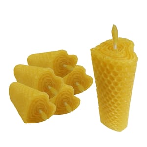Pure Beeswax Heart Shape Candle, Yellow