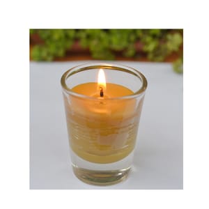 Pure Beeswax Glass Candle (Pack of 2)