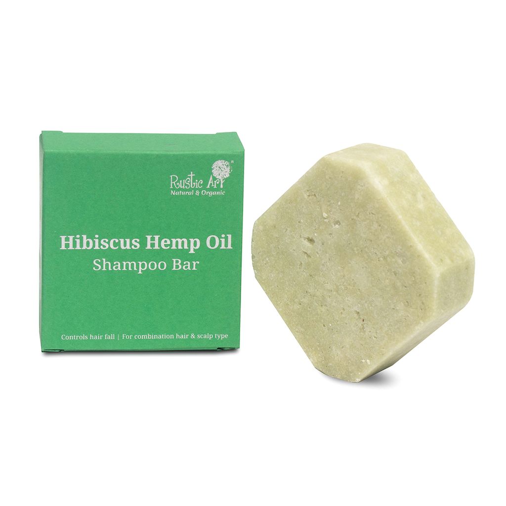 Hibiscus Hemp Oil Hair Cleansing Bar - 75 gms