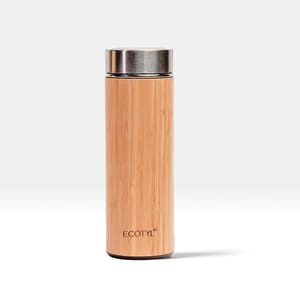 Bamboo Stainless Steel Insulated Flask 450 ml