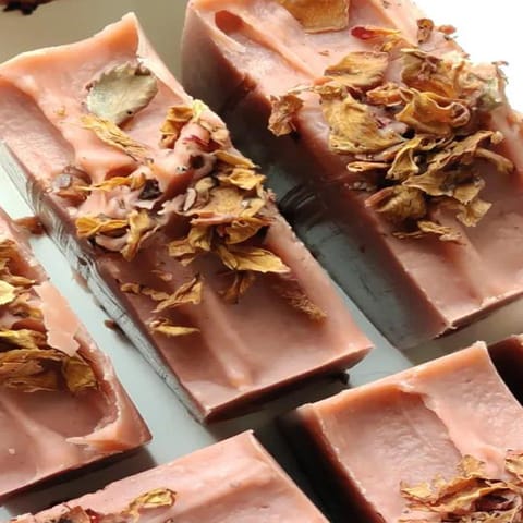 Rose & French Pink Clay Cold Pressed Soap 100 gms