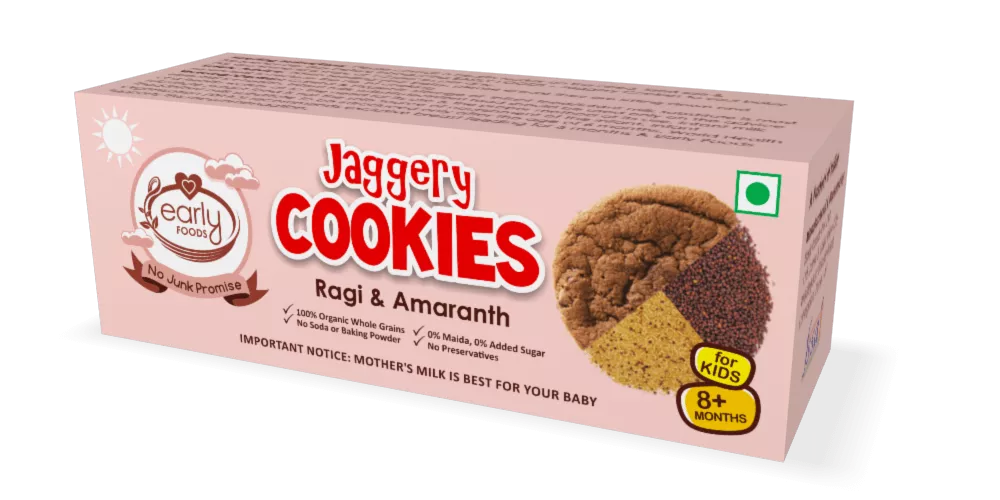 Organic Ragi & Amaranth Jaggery Cookies - 150 gms