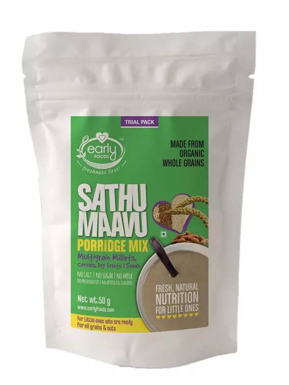 Organic Sattu Maavu Multi-grain Porridge mix 50 gms (Pack of 2)