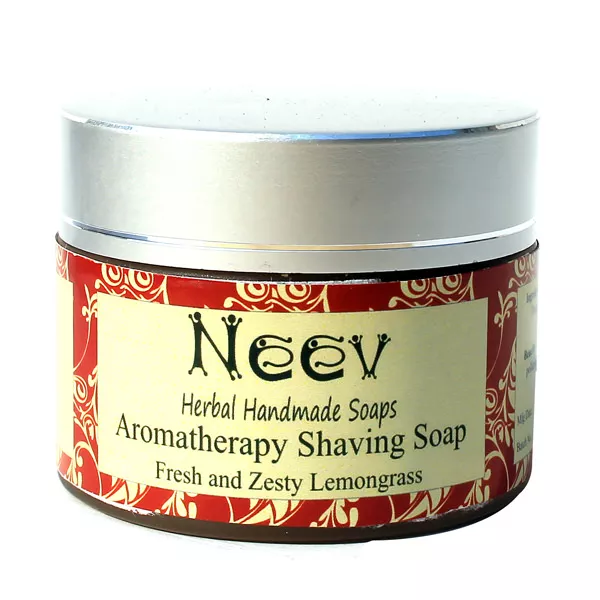 Aromatherepy Fresh and Zesty Lemongrass Shaving Soap - 60 gms