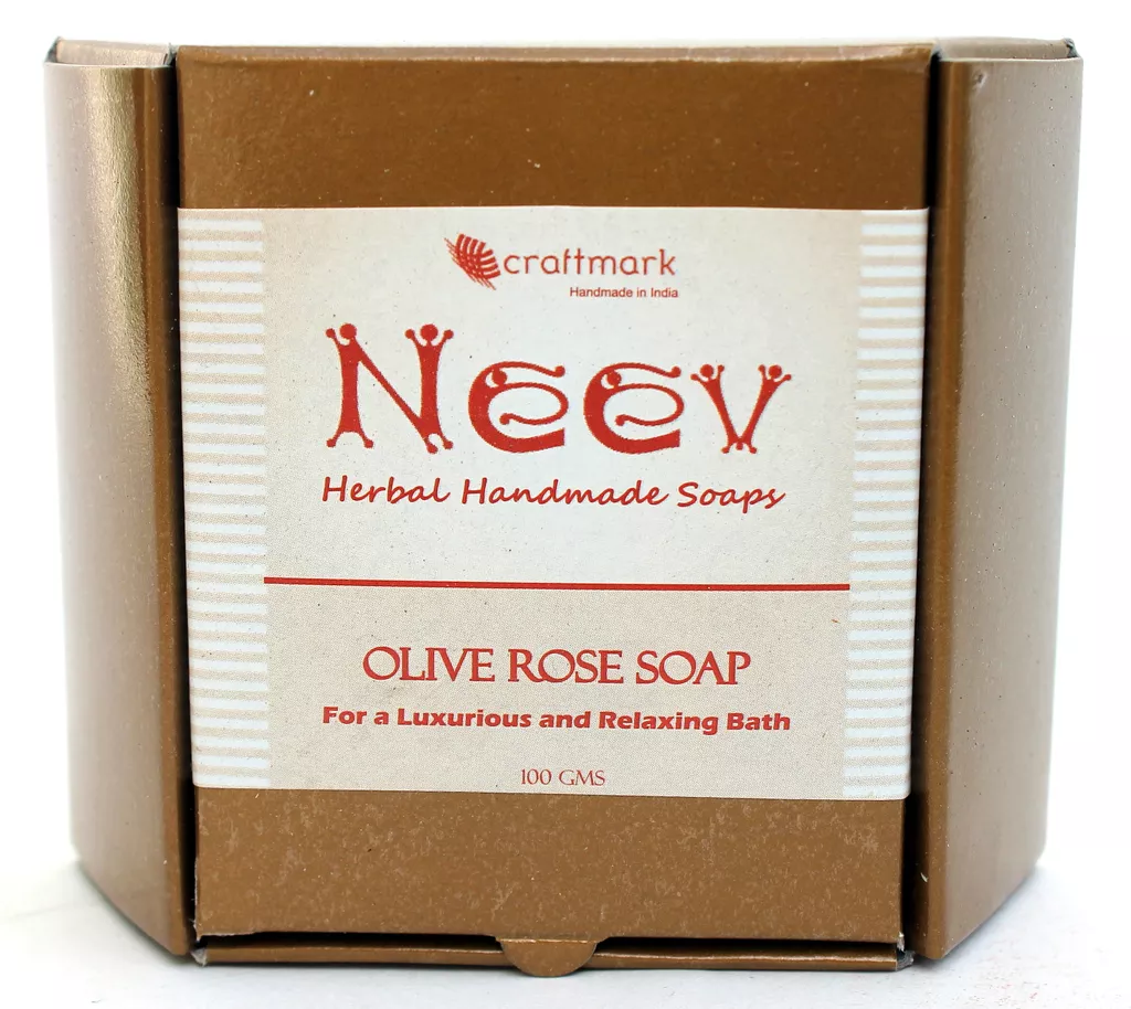 Luxurious and Relaxing Olive Rose Handmade Soap 100 gms (Pack of 2)
