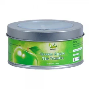 Green Apple Tin Candle - 110 gm