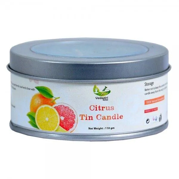 Citrus Tin Candle - 110 gm