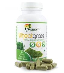 Organic Wheatgrass Capsules 400mg (90 Capsules) - 45 gms