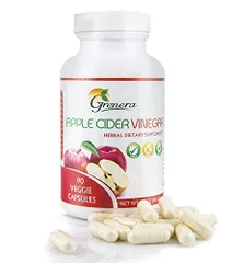 Apple Cider Vinegar capsules 550mg (90 Vegetarian Capsules / Bottle) - 45 gms