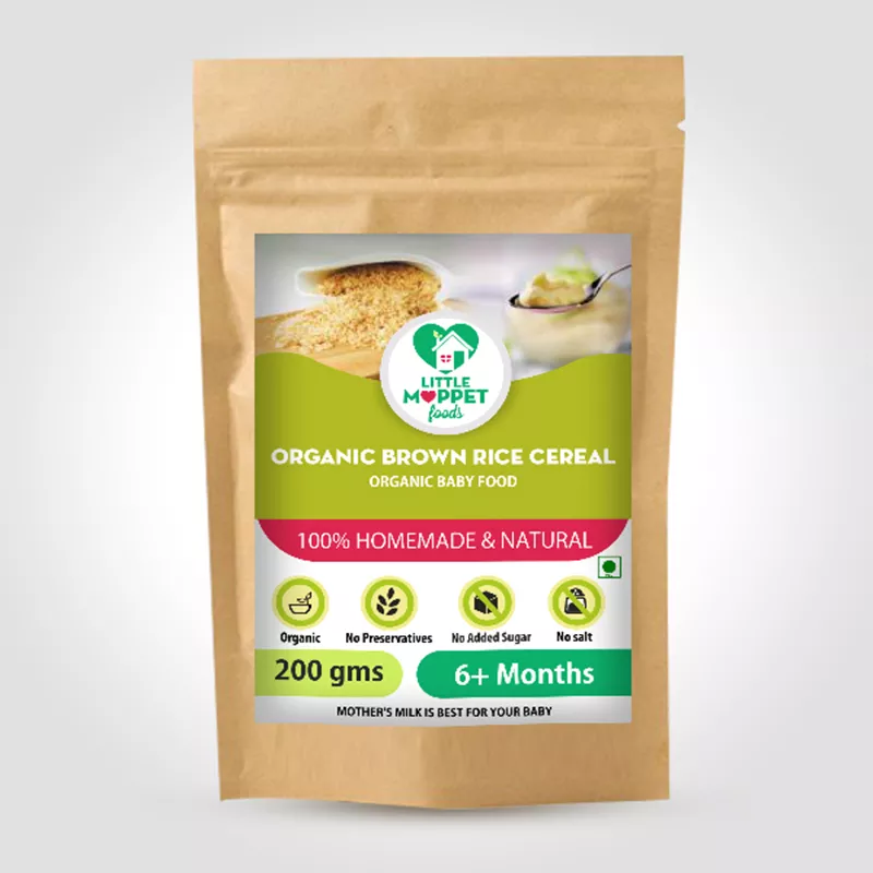 Organic Brown Rice Cereal - 200 gm