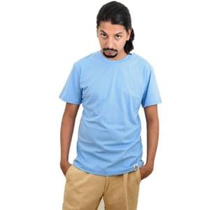 Blue Plain Eco-Friendly Men's T-shirt