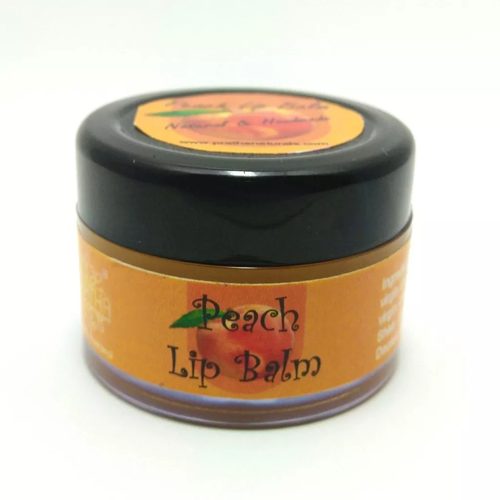 100% Natural Peach Lip Balm - 15 ml