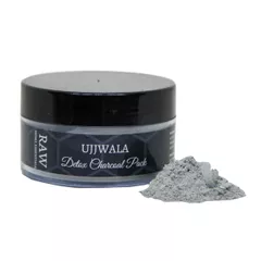 Ujjwala Face Pack for Younger Radiant Complexion with Coconut shell, Activated charcaol, Spirulina and French clay - 100 gms