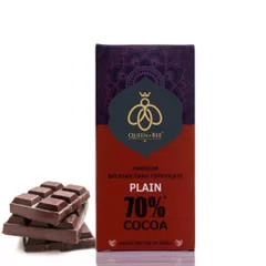 70% Plain Belgian Dark Chocolate - 80 gms