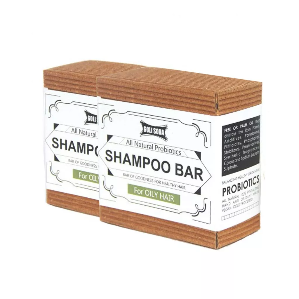 All Natural Probiotics Shampoo Bar for Oily Hair Set Of 2