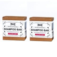 All Natural Probiotics Shampoo Bar For Dry Hair 90 gms (Pack of 2)