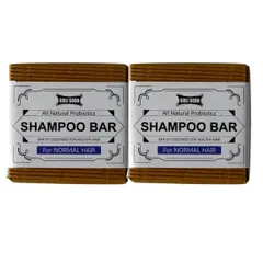 All Natural Probiotics Shampoo Bar For Normal Hair - Pack Of 2