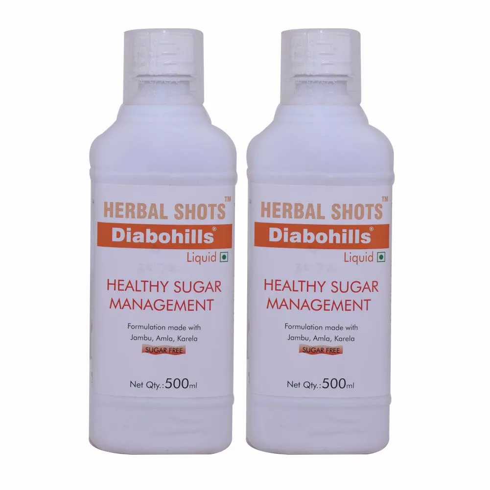 Diabohills Herbal Shots 500ml (Pack of 2)
