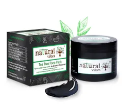 Ayurvedic Tea Tree and Activated Charcoal Face Pack 50g