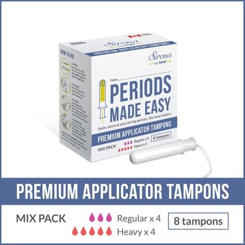Premium Applicator Tampons Mix Pack (8 Pcs)