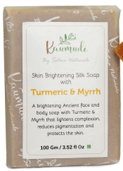Skin Brightening Silk Soap with 100x washed Ghee, Turmeric & Myrrh 100 gm