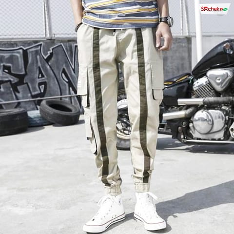 Men's Multi-pocket Trousers Pencil Pants