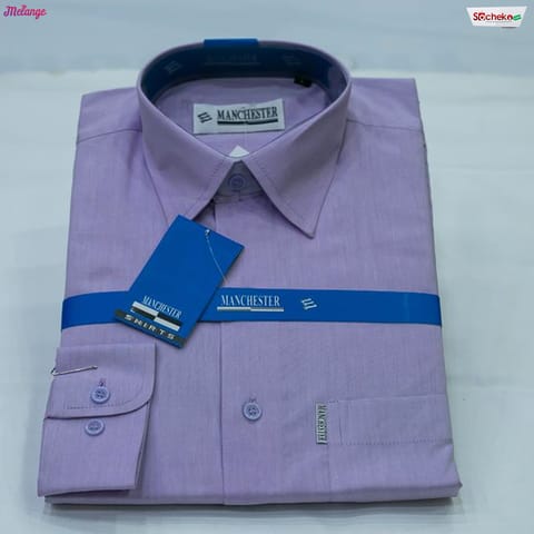 Formal Plain Purple Shirt
