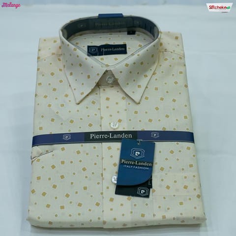 Yellow-Dotted Formal Shirts