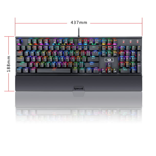 Redragon K567 RGB Mechanical Keyboard RGB Backlit