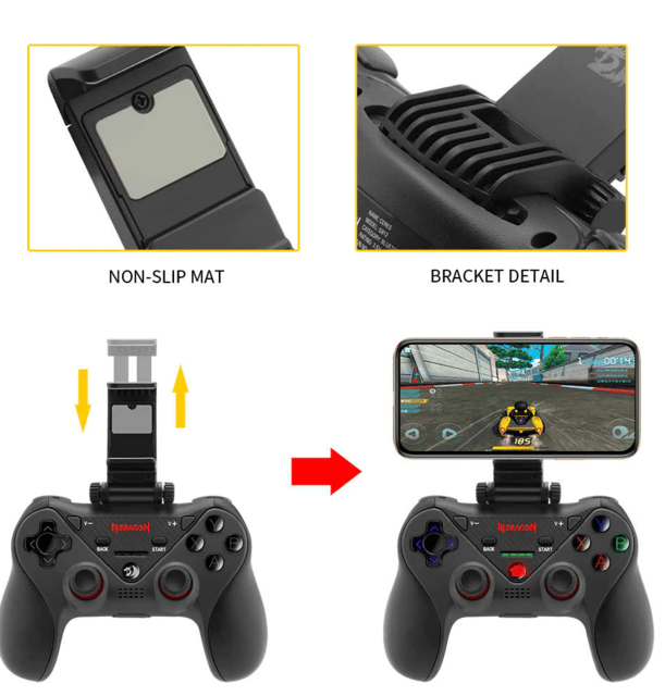 Redragon G812 Wireless Gamepad Bluetooth Gaming Controller Joystick for PC android phone TV box Switch Play Station 4 PS4 ISO