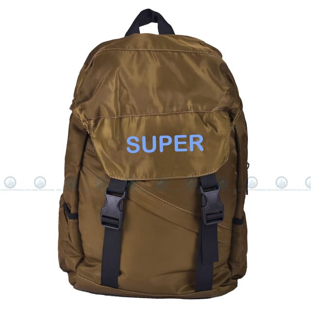 New Soft Super Dark Brown School College Travel Backpack