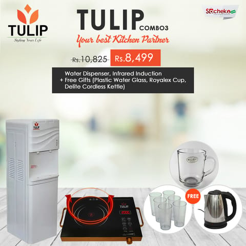 Buy Tulip Combo 3 (Water Dispenser, Infrared Induction + Free Gifts)