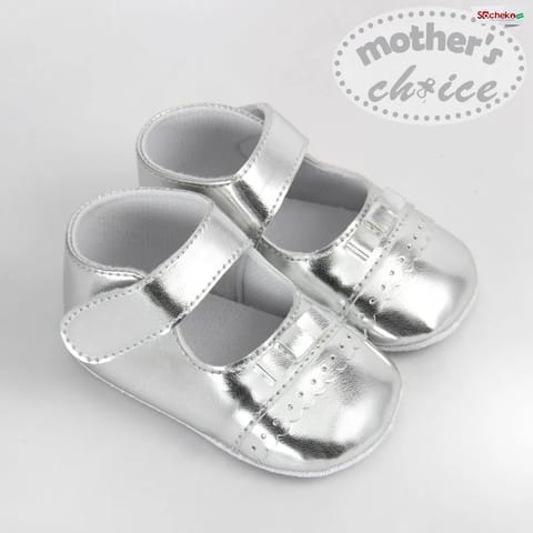 Mother's Choice Infant Baby Soft Sole Shoes (silver/ It11555)