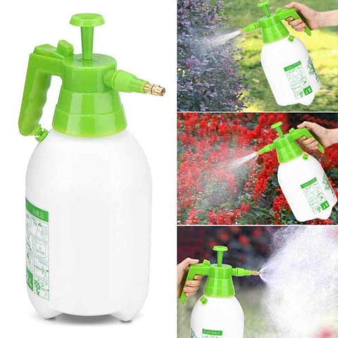Garden Pump Pressure Sprayer, Lawn Sprinkler, Water Mister, Spray Bottle for Herbicides, Pesticides, Fertilizers, Plants Flowers 2 Liters Capacity