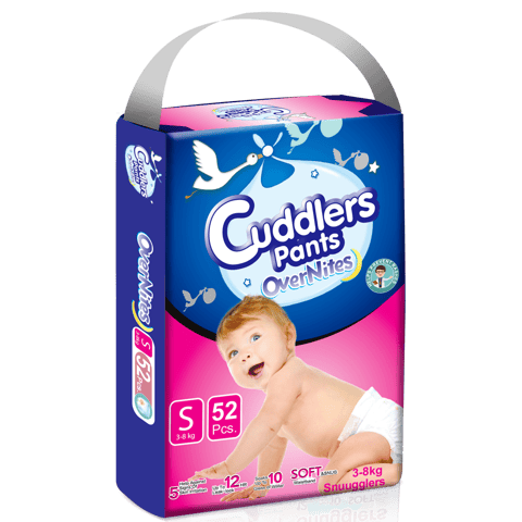 Cuddlers Eco-Pack Pant Style Diaper Small (52Pcs) With Free Safety Ultra confident Sanitary Pads (New Year Offer)