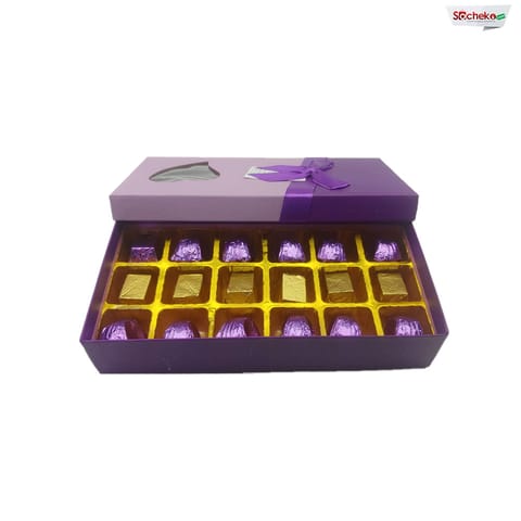 Purple Chocolate Box 18pcs