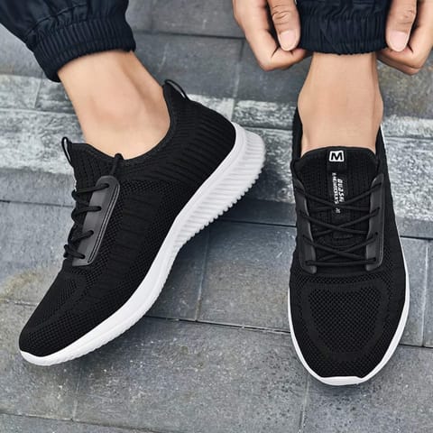 Black Sports Shoes For Men