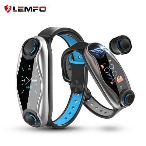 LEMFO LT04 T90 Fitness Bracelet with Wireless Bluetooth Earphone
