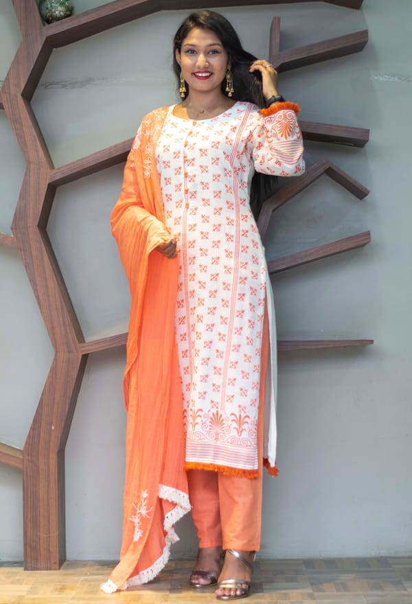 Melange hot sale long kurtis