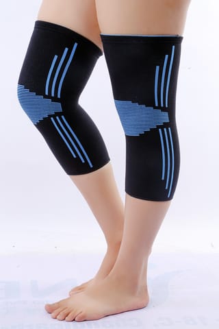 NEOLIFE Knee Support Stripes And Checks Knee Cap With Four Way Stretchable For Support During Knee Pain