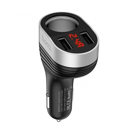 Car charger «Z23 Grand style» charging adapter dual USB ports - HOCO