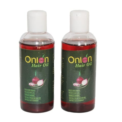 Pack Of 2 Onion Hair Oil 200ml For Boost Hair Growth, Control Hair Fall (100ml + 100ml)  All Hair Type