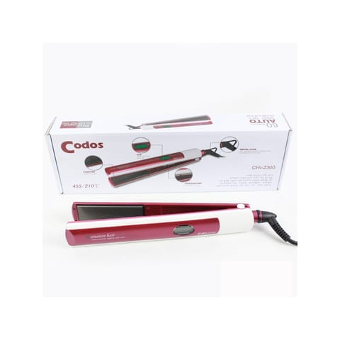 Codos Chi-2300 Hair Iron Strightener Curling Floating Heating Plate Iron Roller Professional Styling Tools With Lcd Temperature Display