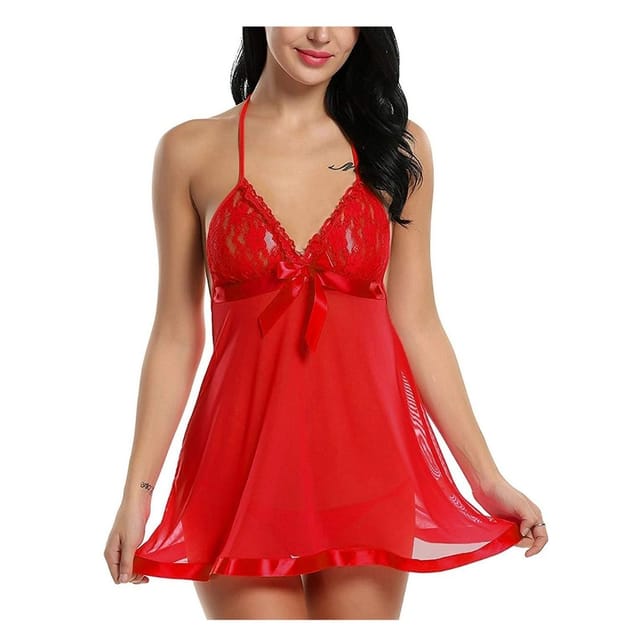 Lingerie Sexy Babydoll Free Size Red Color